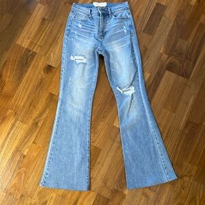 Altar’dState, five pocket flare, blue jeans
